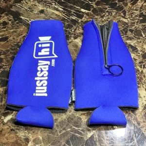 Koozie neoprene beer bottle insulation sleeve jacket zip up beverage cooler